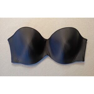 Sweet Nothings Bra 40DD T-Shirt Bra 08929 Smooth Strapless Black Bra